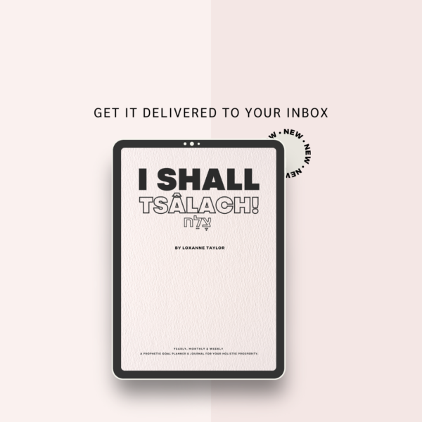 I SHALL TSÂLACH! Prophetic Planner